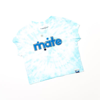 Tie Dye Mate Crop (Blue)